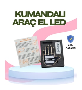 Yüksek Görünürlüklü Otomobil Jest Işığı – 3 Modlu LED Arka Cam Aksesuarı, Pratik ve Eğlenceli
