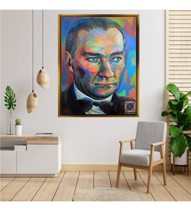ÇERÇEVELİ ATATÜRK TABLO S318