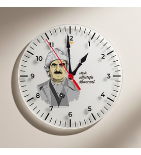 Mele Mistefa Barzani Tasarımlı Duvar Saati (Krem)