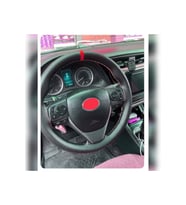 DİKİŞLİ DİREKSİYON KILIFI SİYAH DERİ KIRMIZI YÜZÜK KIRMIZI DİKİŞLİ TOYOTA COROLLA İÇİN