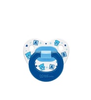 Wee Baby 0-6 Ay Desenli Damaklı Emzik No:1 Mavi