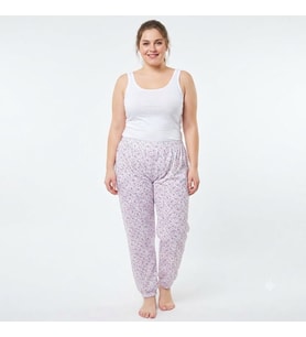 3 Adet ES Eyüp Selda Yazlık Büyük Beden Lastikli Anne Pijama Altı