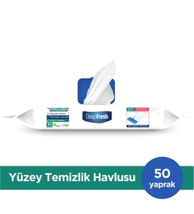DeepFresh Mop Uyumlu İz Bırakmaz Yer Temizleme Havlusu 50 Yaprak