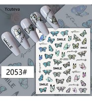 Adanil Hologram Kelebek Yazı Sticker J0-2053