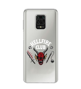 Xiaomi Redmi Note 9S - Redmi Note 9 PRO Uyumlu Hellfire Club Tasarımlı Şeffaf Telefon Kılıfı