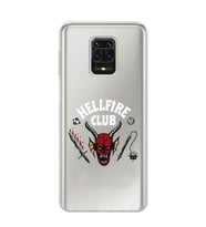 Xiaomi Redmi Note 9S - Redmi Note 9 PRO Uyumlu Hellfire Club Tasarımlı Şeffaf Telefon Kılıfı