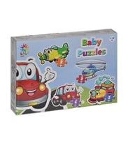 LCBYB00 Kids Baby Puzzles - Taşıtlar / 2+2+3+4 Parça Puzzle / +1 yaş