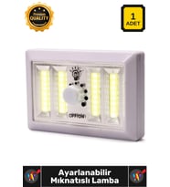 #Lamba Cob Led Pilli Kamp Masa Üstü Askılı Dimmerli Işık Seviyesi Ayarlanabilir Mıknatıslı Lamba