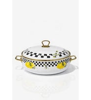 Lemon Desenli Emaye Karnıyarık Pilav Tenceresi 26 cm, Şık ve Dayanıklı