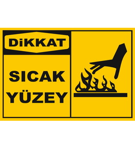 Sıcak Yüzey Sticker 20X28 Cm