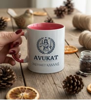 Kişiye Özel Karikatürlü Erkek Avukat Kupa Bardak Avukatlar Günü Hediyesi