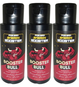 Booster Bull 3 Adet Erkeklere Özel Yüksek Hızlı *Katılık* Aktivasyon Kremi 60 Ml / 3 Adet 60 Ml