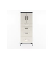 Hyperion Dolap 2 Raflı 4 Çekmeceli 2 Kapaklı 60x44x163 Antrasit-Aytaşı