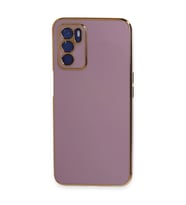 Oppo A16 Kılıf Volet Silikon - Mor
