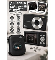 4K Figürlü Çantalı Dijital Video Kamera 44MP 16X Zoom Işıklı Kart Dijital Fotoğraf Makinesi 64gb Haf