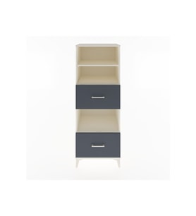Hyperion Dolap 3 Raflı 2 Çekmeceli 60x44x163 Aytaşı-Antrasit