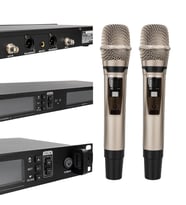 Ayt Magicvoice Mv-21633 2 El Tipi Mikrofonlu 100+100 Kanal Antenli Uhf-Pll Kablosuz Telsiz Mikrofon