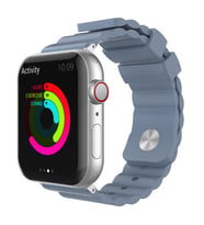 Apple Watch ile Uyumlu 6-5-4-3 Kordonu 42/44MM Yumuşak Doku Anti-Alerjen WA02 (Leylak)