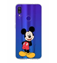 Xiaomi Redmi Note 7 Pro Uyumlu Kapak Mickey Mouse Tasarımlı Şeffaf Silikon Kılıf