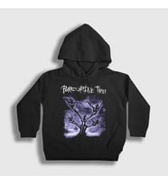 Presmono Unisex Çocuk Siyah Logo Müzik Porcupine Tree Kapüşonlu Sweatshirt 528218tt