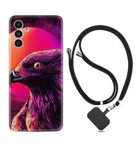 Samsung A23 A31 A32 A50 A51 A52 A53 A70 Kılıf Boyun Askılı Silikon Red Eagle 1752