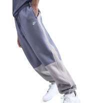 Nike Clup Fleece Brushed Cuf Erkek Bol Kesim Spor Eşofman Altı (Mavi-Gri)