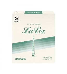 D'Addario RCC10SF La Voz Bb Klarnet Kamışı Soft Sertlik (Profesyonel/Caz) - 10'lu Paket  Caz İçin Yumuşak Ton ve Kolay Çalım