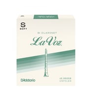 D'Addario RCC10SF La Voz Bb Klarnet Kamışı Soft Sertlik (Profesyonel/Caz) - 10'lu Paket  Caz İçin Yumuşak Ton ve Kolay Çalım