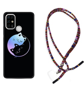 Casper E30 F20 X20 Kılıf Boyun Asklı Rasta Silikon Love Cats 1604