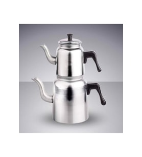 Alüminyum Çaydanlık - 2,5 L Alt Hazne, 1 L Üst Hazne