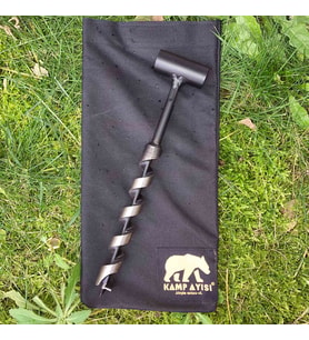Kamp Ayısı® Nordic™ Delme Çapı 22 Mm - Bushcraft İsveç El Burgusu Boyunduruk İsveç Ocağı Outdoor Kamp Ekipmanı