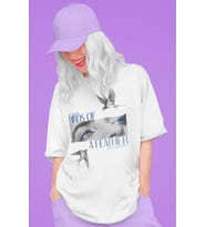 Özel Tasarım Billie Eilish Baskılı Unisex Oversize Şarkıcı Tişört