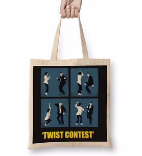 Pulp Fiction Twist Contest Concurso Danca Mia E Vicent Bez Çanta Uzun Saplı