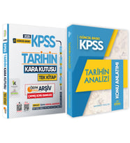 2025 KPSS Tarihin Kara Kutusu TEK Kitap Soru Bankası ve Tarihin Analizi Konu Anlatım 2li Set