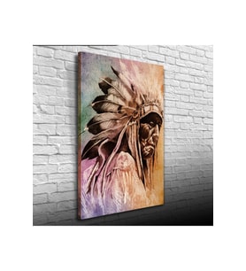 Redskin Kızılderili Canvas Tablo (50x70)
