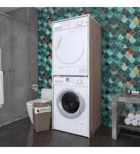 Kenzlife çamaşır-kurutma makinesi dolabı zakhar crd 180*70*60 banyo kapaksız arkalıksız (Karışık)