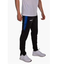 Diadora Ritim - Çocuk Likralı Siyah-Mavi Eşofman Altı