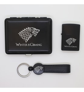 Kişiye Özel Game of Thrones Metal Tabaka, Zippo Çakmak ve Anahtarlık Seti