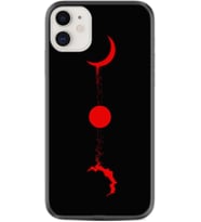 Apple iPhone 11 12 13 Mini Kılıf Desemli Silikon Red Moon 1710