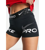 Nike Dri Fit Training Pro Graphic 3" Womens Shorts Kadın Tayt Şort Siyah