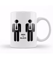 Men In Black Minimal Kupa Bardak Porselen