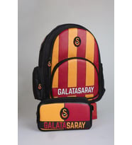 "DEKOMUS CEP DEFTERİ HEDİYELİ" YENİ SEZON LİSANSLI GALATASARAY PARÇALI OKUL ÇANTASI VE KALEM ÇANTASI SETİ