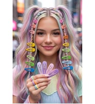 10 ADET RENKLİ YAN ÇITÇIT TOKA SETİ