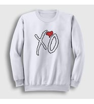 Presmono Unisex Beyaz Xo The Weeknd Sweatshirt 159352tt (Beyaz)
