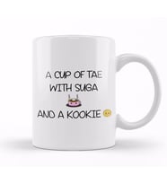 Bts A Cup Of Tae With Suga And A Kookie Kupa Bardak Porselen