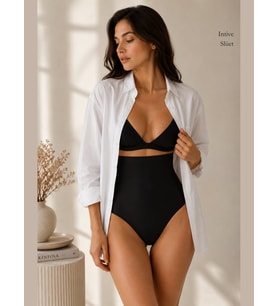 Papatya Lazer Kesim Dikişsiz Ultra Yüksek Bel Karın İz Belli Etmez Toparlayıcı Slip Kose