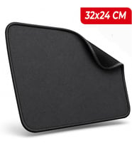 PRO - Dikişli Gaming Mouse Pad, Oyuncu Gamer Mousepad, Kaymaz Kauçuk Tabanlı, Pürüzsüz Kumaş Yüzey, Ofis Tipi Mouse Ped, Orta Boy Bilgisayar Fare Altlığı, Gaming Mouse Pad (32x24 cm)
