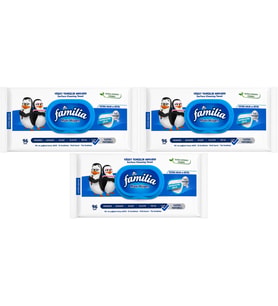 Familia Yüzey Temizlik Havlusu 96 Yaprak Maxi Hijyen Kabartma Doku Plastik Kapaklı 3 Lü Set 288 Yprk