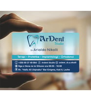 0.500 MİKRON ŞEFFAF BUZLU PVC KARTVİZİT - DİŞÇİ 2  - 500 ADET
