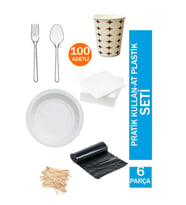 Elif mağazacılık Pratik kullan-at seti plastik